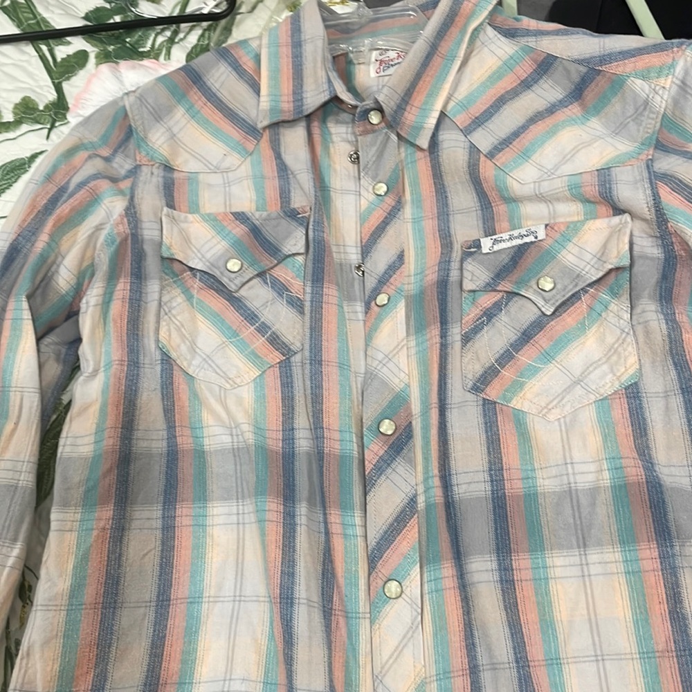 True Religion mens flannel cotton shirt